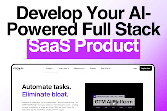 develop full stack ai saas ,ai websites, apps, chatbots with llama and openai