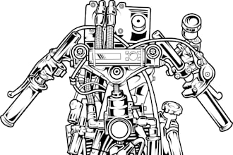 design outline or sketch illustration vector art