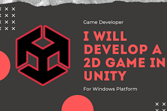 develop a 2d pc game in unity