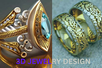 do fashion, sketch, matrix, rendering cad, jewelry editing, 3d jewelry  for you