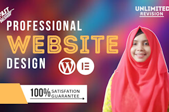 create clean and morden wordpress website design