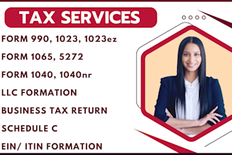 file USA tax form 990, 1120, 1040 1065 schedule c