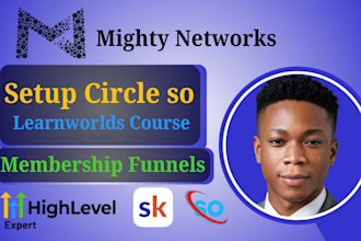 setup mighty network, circle online course community, kajabi skool gohighlevel