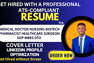 medical doctor nursing biotech pharmacist healthcare surgeon sop mbbs dto resume