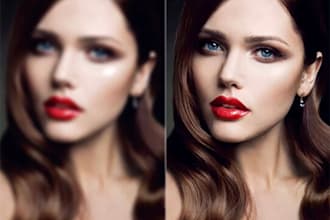 fix and restore blur photos using ps or ai
