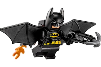 3d lego character, lego pieces lego brick, minifigure, manual instruction render