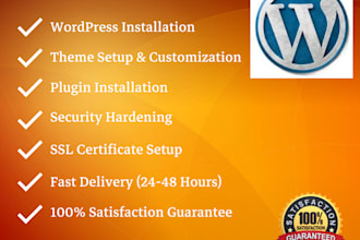 install and set up your wordpress website on any server