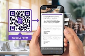 design a custom feedback and suggestion form with qr code integration