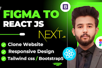 convert figma to next js figma to reactjs tailwind css bootstrap5 responsive web