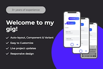 design mobile app UI UX for android and ios with figma