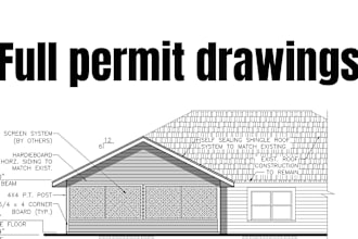 do full permit drawings