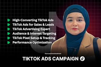 run and manage tiktok ads campaign , tik tok ads, tiktok advertising