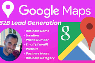 scrape google maps for b2b leads