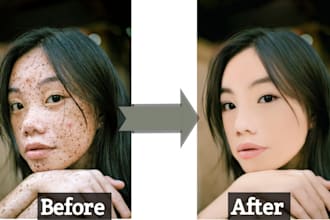 do high end portrait retouching ,fix blurry photo, editing