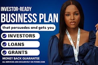 write your startups investor ready business plan for you