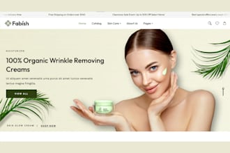 build luxury skin care website medical spa shopify store beauty website