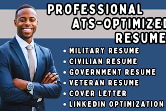 write military resume to civilian resume government resume veteran resume