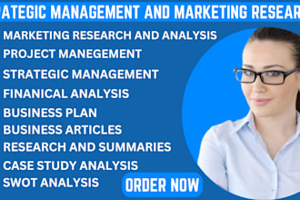 do business plan, strategic management, market research and analysis, case study