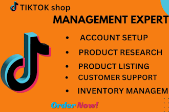 setup and manage tik tok shop, ads and tik tok marketing, tiktok reels, agency