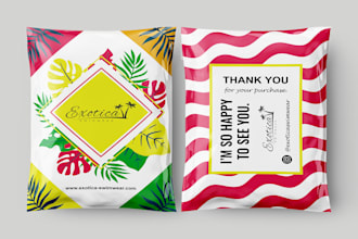 do mailer box, poly mailer bag and packaging design