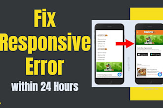 fix responsive layout issues in 24 hours