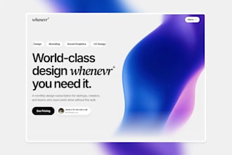 design modern elementor landing page with gsap animations