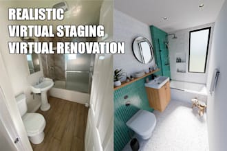 create realistic virtual staging and renovation for your listing