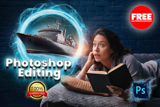 photoshop editing, realistic photo manipulation and design composition