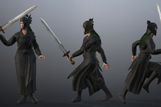 model 3d realistic game character,spline3d,daz3d,wonder dynamic,3d sculpture,ue5