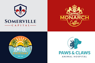 do modern luxury logo design for your brand in 24hrs