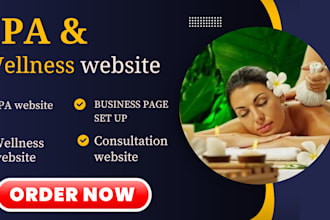 design an exclusive spa and wellness website with a booking system