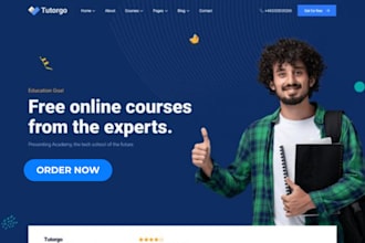 create elearning website elearning course website lms educational website