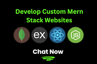 develop custom full stack mern websites as mern stack developer