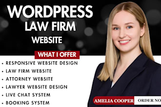 build law firm website, attorney, notary, legal office wordpress website design