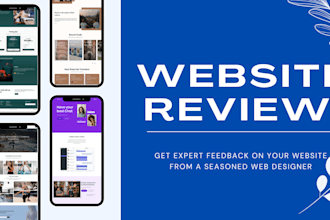 review your website and give you feedback