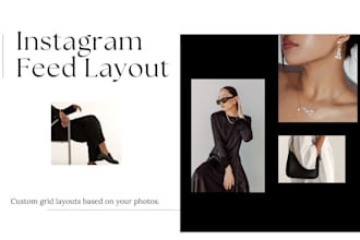 design an aesthetic instagram feed layout using your photos
