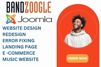 design, fix, redesign,setup of bandzoogle and joomla website