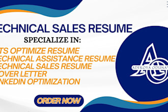write an ats optimized resume for tech IT and engineering jobs