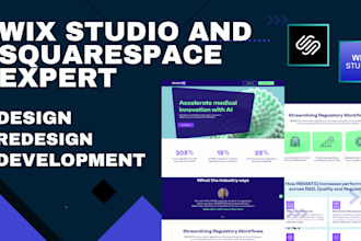 design wix studio, squarespace website, figma to wix studio, wix ecommerce