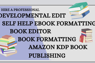 be your ebook writer self help ebook formatting developmental edit nonfiction