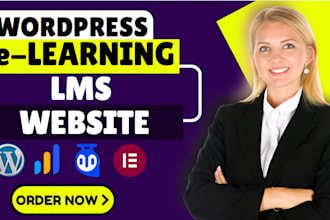 develop wordpress elearning website, learndash, buddyboss, tutor lms website