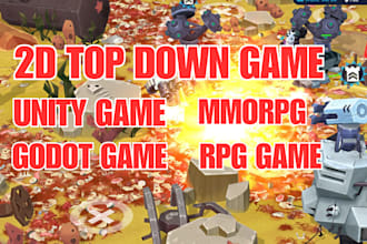 develop 2d top down game in unity godot mmorpg rpg game