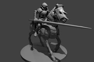 sculpt 3d miniature 3d action figures 3d character modeling for printing