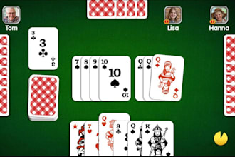 develop a multiplayer poker, card game slot, ludo game project with full support