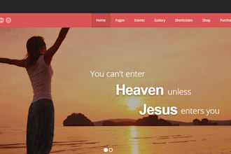 design responsive spiritual landing page church website astrology sales funnel