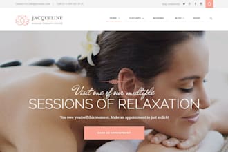 design massage therapy website swedish massage sports massage tissue website