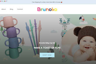 build baby products shopify store baby clothing store kids dropshipping website