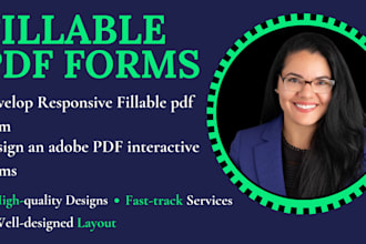 create fillable pdf forms, design fix or convert to ms word pdf document