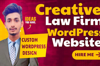 design wordpress website for attorney, lawyer, law firm etc