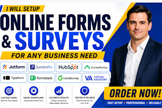 setup jotform questionpro hubspot surveymonkey typeform formstack limesurvey va